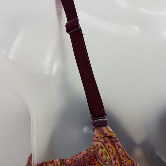 VICTORIA SECRET Floral Pink Yellow  Summer Full Coverag Feminine Sexy Pushup Bra - Picture 5 of 7